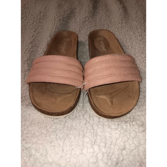 Cat & Jack Girls Summer Sandals Slide-On Size 13 Pink - Picture 2 of 5